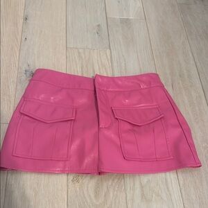 Forever 21 Pink Faux Leather Shorts